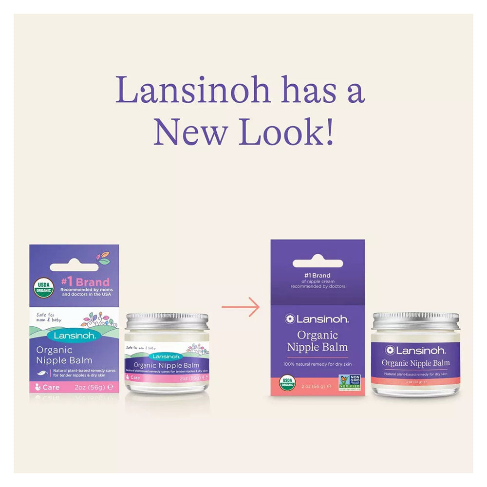 Lansinoh Organic Nipple Balm, Breastfeeding Essentials, 2 Ounces