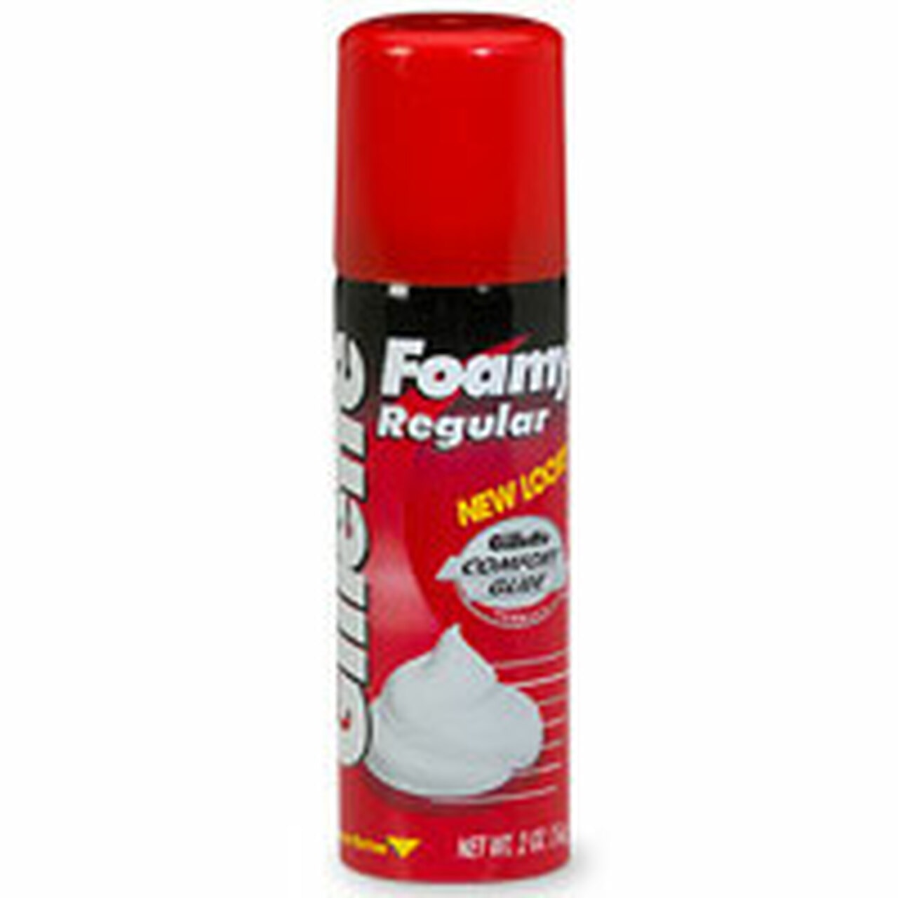Gillette Foamy Shaving Cream, Regular, Trail Size, #4501 - 2 Oz