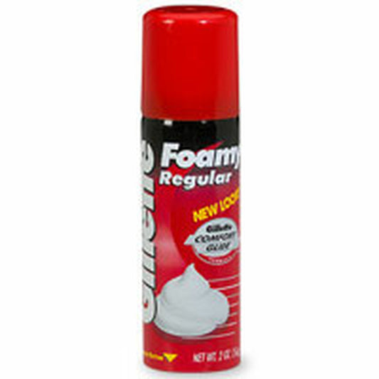 Gillette Foamy Shaving Cream, Regular, Trail Size, #4501 - 2 Oz