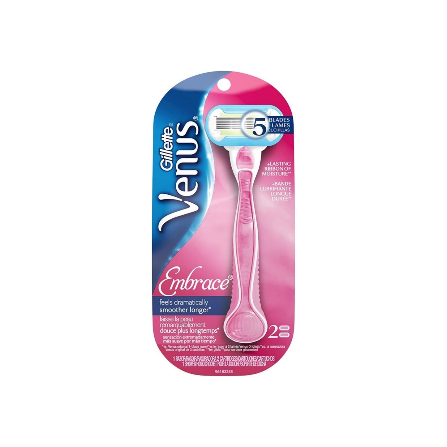 Gillette Venus Embrace Razor With 2 Refill Cartridges 1 Ea