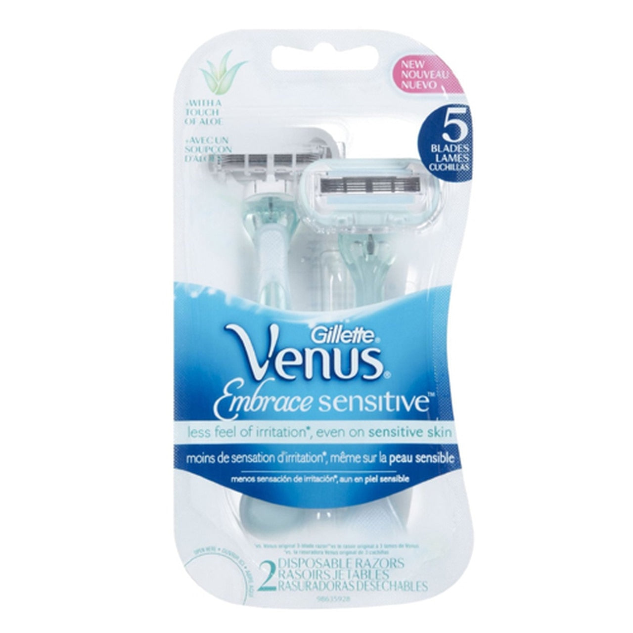 Gillette Venus Embrace Sensitive 5-Blade Disposable Razor - 2 Ea