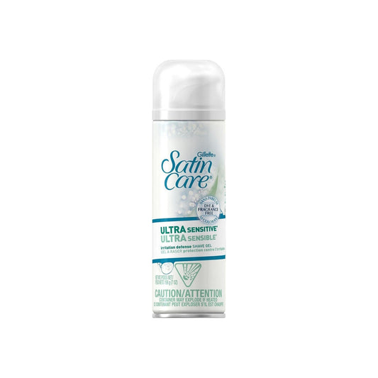 Gillette Satin Care Ultra Sensitive Women'S Shave Gel 7 Oz
