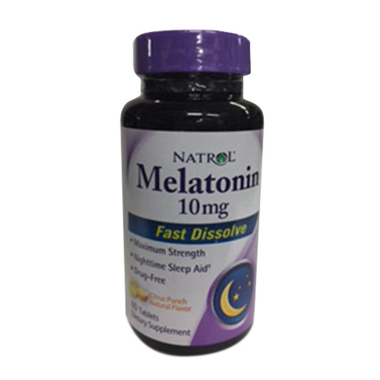 Natrol Sleep Fast Dissolve Melatonin Tablets 10Mg, Citrus Natural Flavor 60 Ea