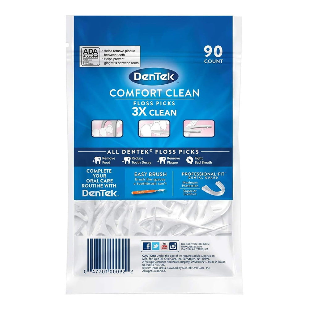 Dentek Comfort Clean Silk Floss Picks 90 Each