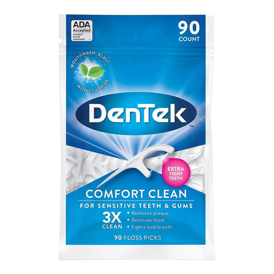 Dentek Comfort Clean Silk Floss Picks 90 Each