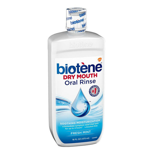 Biotene Dry Mouth Oral Rinse, Fresh Mint - 16 Oz