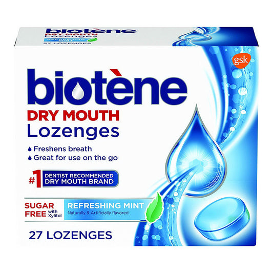 Biotene Dry Mouth Lozenges, Refreshing Mint, 27 Count