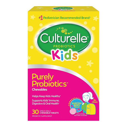 Culturelle Kid'S Daily Probiotic Chewable Tablets - 30 Ea