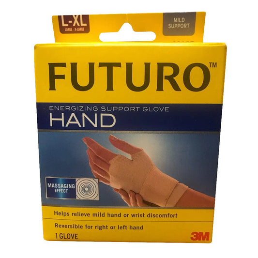 Futuro Compression Glove, Provides Mild Support To Aching, Weak Hands And Wrists, L/Xl