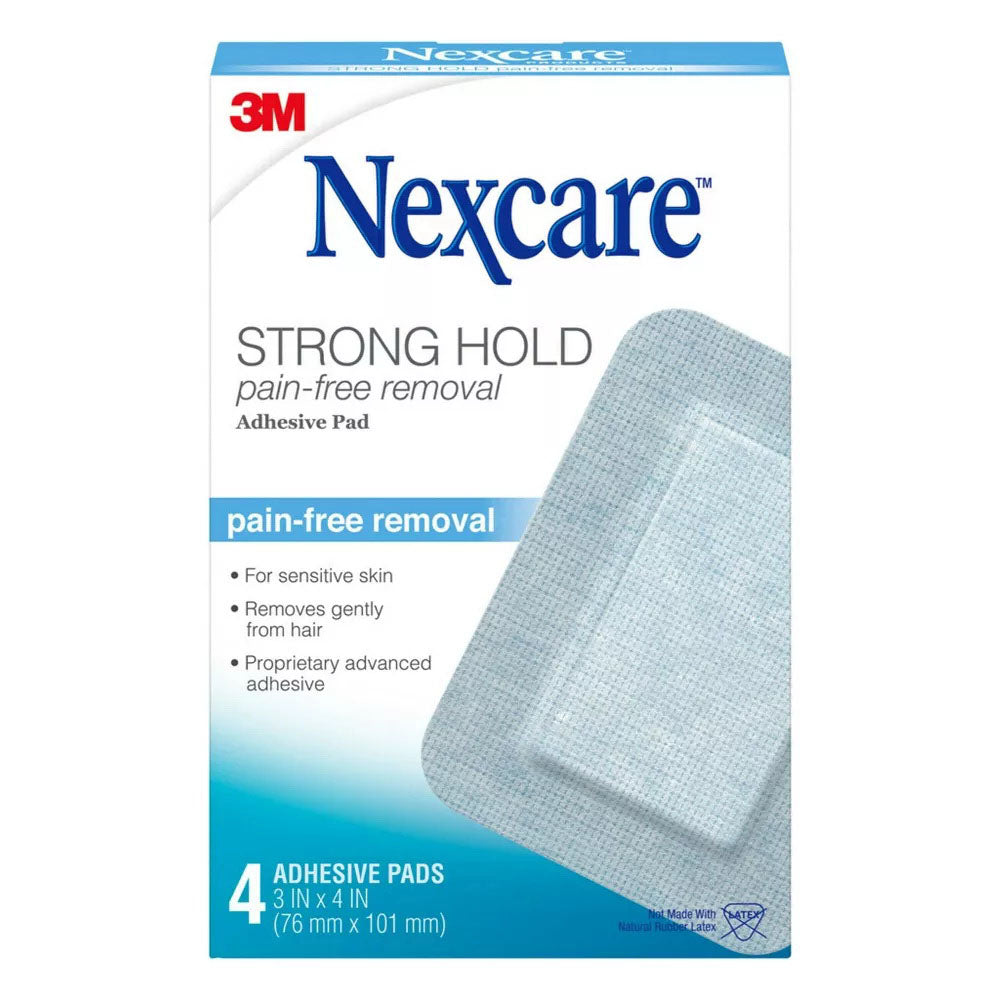Nexcare Strong Hold Pain-Free Removal Adhesive Pads,