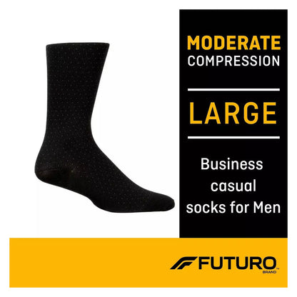 Futuro Business Casual Socks For Men, Large, Moderate