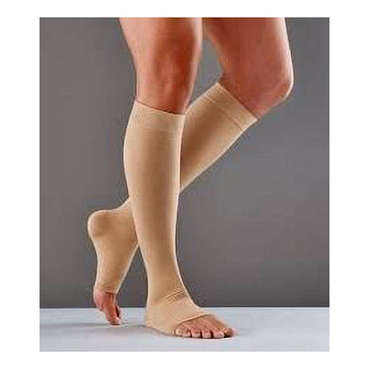 Futuro Opentoe Knee Length Therapy Stockings, Beige, 71033En, Medium
