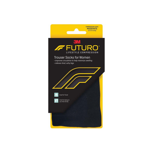 Futuro Revitalizing Trouser Socks For Women Medium Black