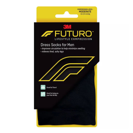 Futuro Men'S Dress Socks - Black - Moderate