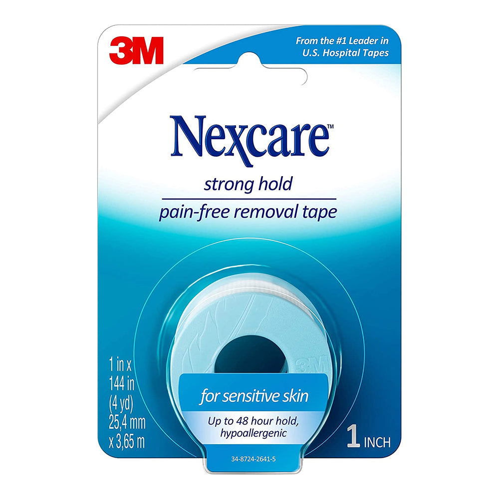 Nexcare Strong Yet Pain Free Tape, Tears Easily, For Sensitive Skin, 1 Roll