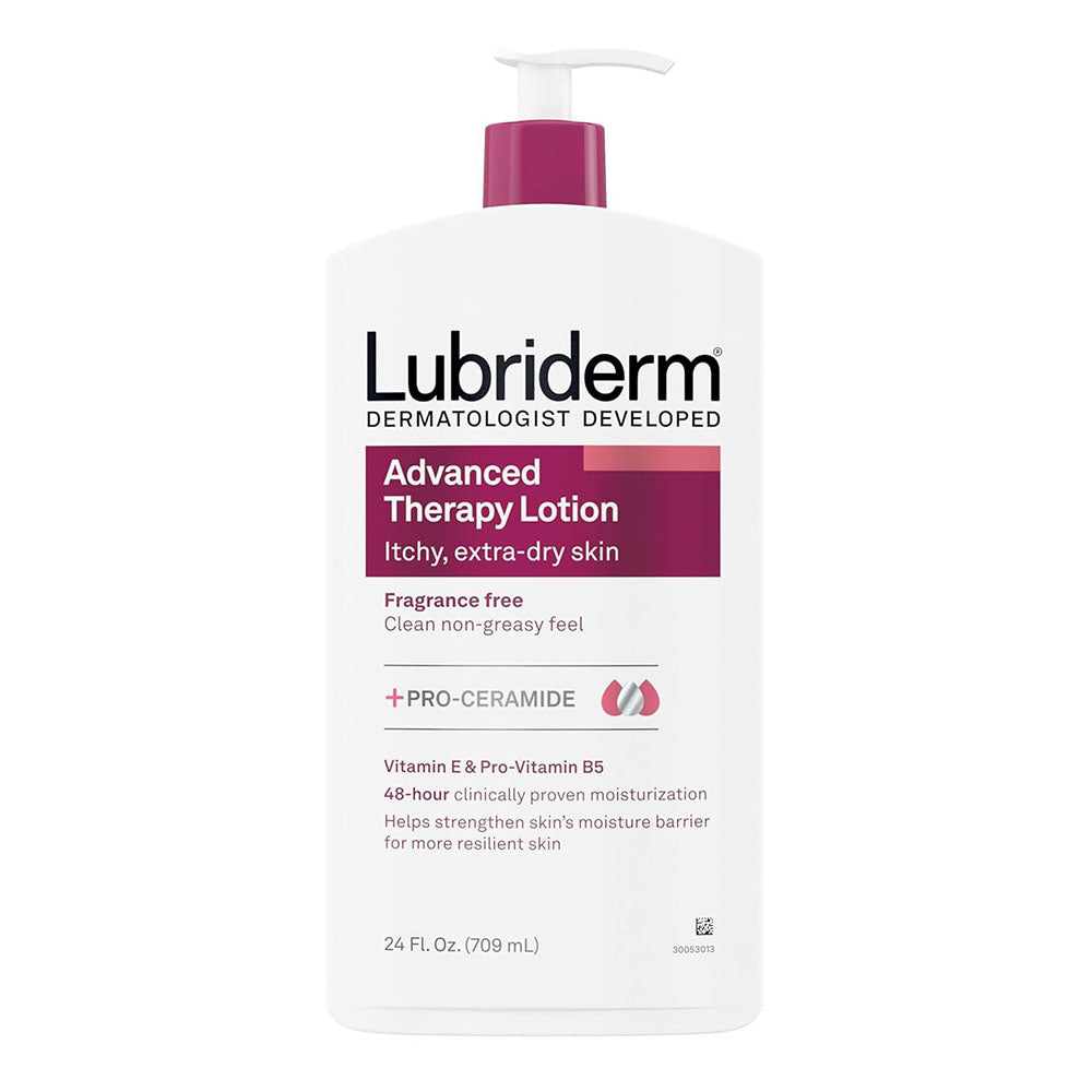 Lubriderm Advanced Therapy Lotion + Pro-Ceramide, Fragrance Free, 24 Fl. Oz