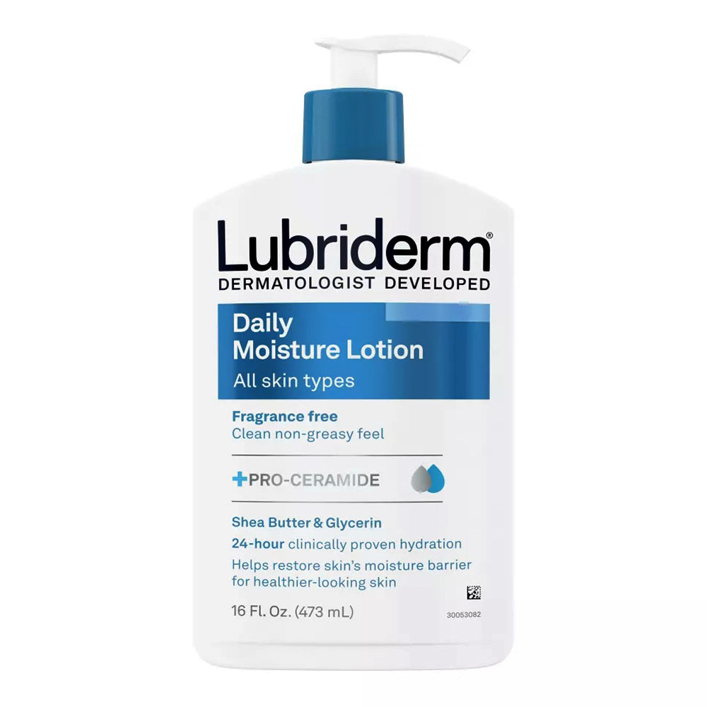 Lubriderm Daily Moisture Fragrance Free Lotion, For Normal To Dry Skin - 16 Fl Oz