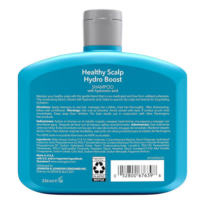 Neutrogena Moisturizing Healthy Scalp Hydro Boost Shampoo ,12 Fl Oz