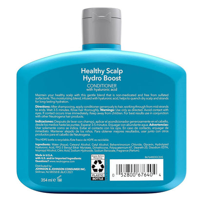 Neutrogena Moisturizing Healthy Scalp Hydro Boost Conditioner For Dry Hair And Scalp, 12Fl,Oz