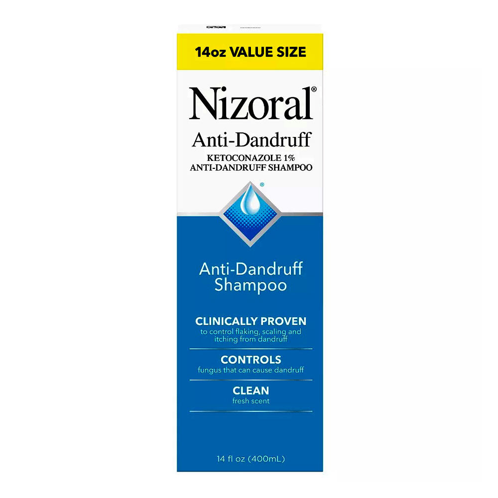 Nizoral Anti-Dandruff Shampoo With 1% Ketoconazole, Fresh Scent, 14 Fl Oz