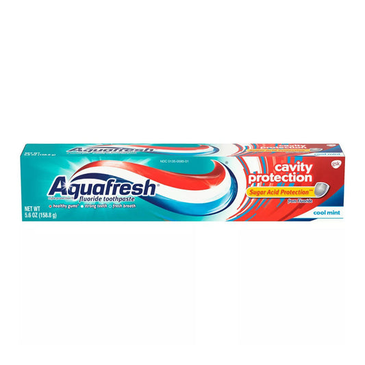 Aquafresh Cavity Triple Protection Fluoride Toothpaste, Cool Mint - 5.6 Oz