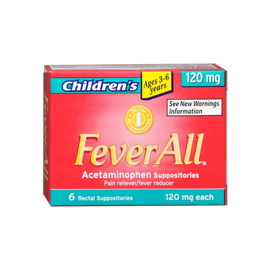 Feverall Children'S 120 Mg Rectal Suppositories 6 Each