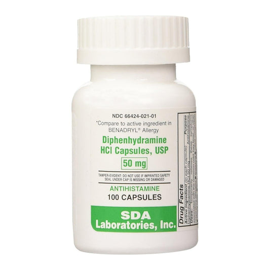 Preferred Plus Allergy Diphenhydramine Capsules 50Mg 100 Ea