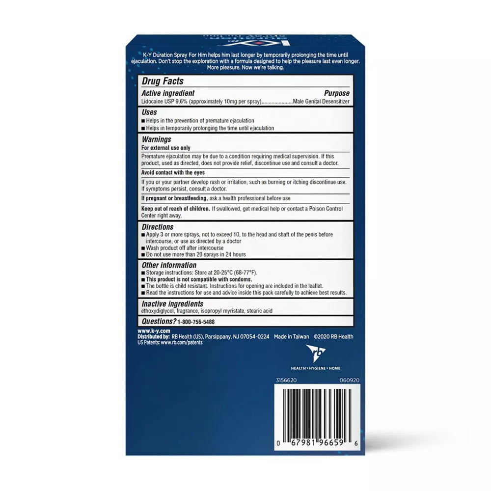 Duration Spray For Men - 0.16 Fl Oz