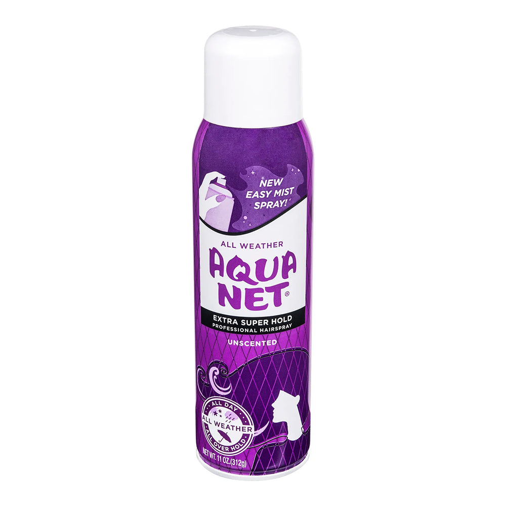 Aqua Net All Weather Professional Extra Super Hold Hair Spray, Unscented - 11 Oz