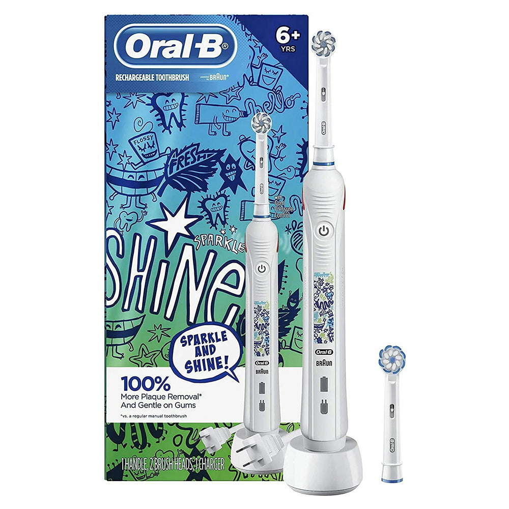 Oral-B Kids Electric Toothbrush With Coaching Pressure Sensor And Timer - 1 Ea