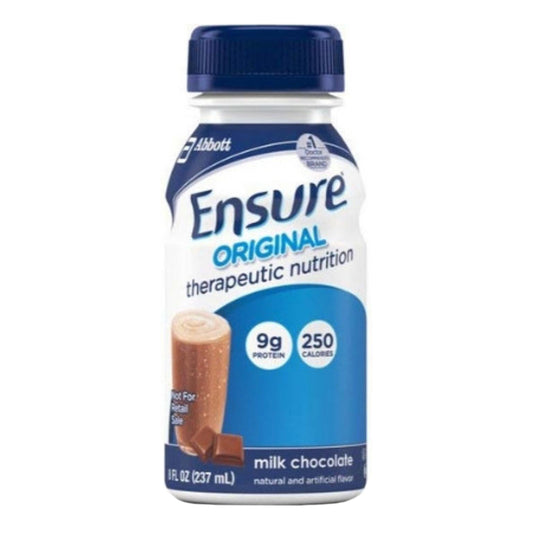 Oral Supplement Ensure Original Therapeutic Nutrition Chocolate 8 Oz Bottle Ready To Use