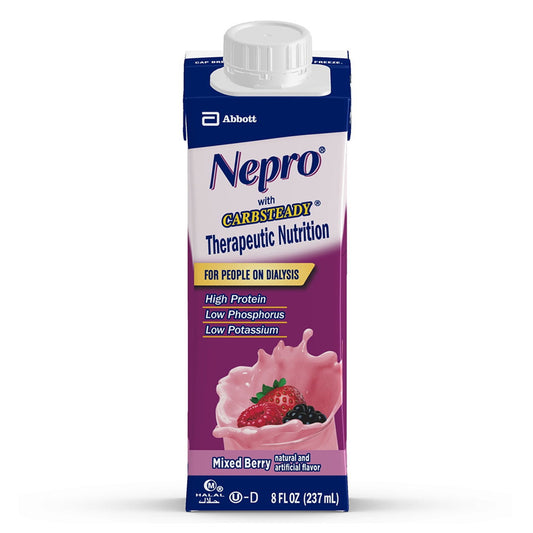 Nepro Nutrition Shake for People on Dialysis, Mixed Berry, Flavor, 8 Oz