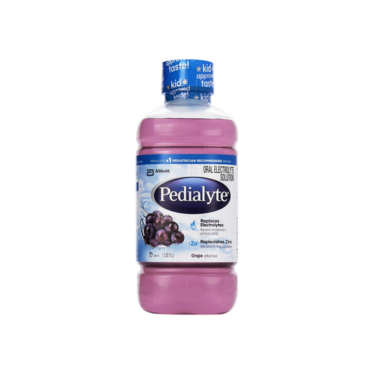 Pedialyte Oral Electrolyte Maintenance Solution, Grape 33.80 Oz