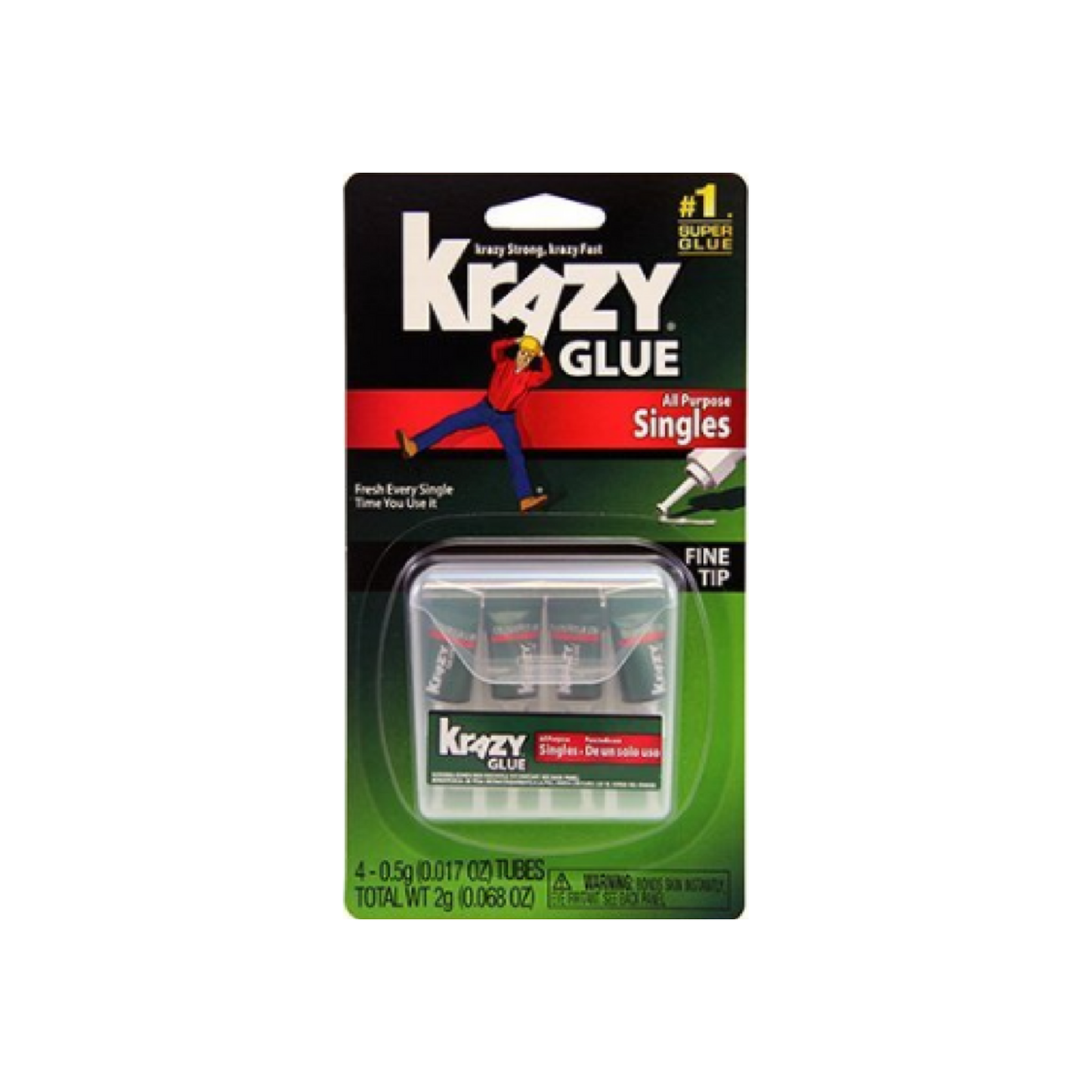 Krazy Glue Instant All Purpose Single Use Tubes 4 Ea