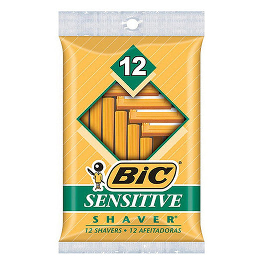 Bic Mens Disposable Shaver, Sensitive, Sop121 - 12 Ea,