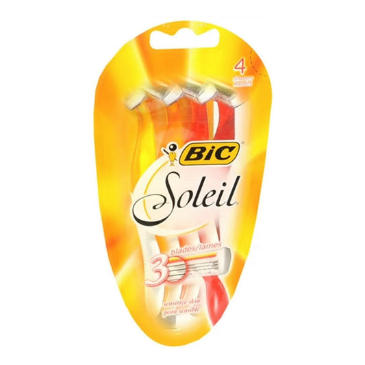 Bic Soleil Sensitive Skin Triple Blade Disposable Razor For Women - 4 Ea