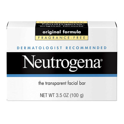 Neutrogena The Transparent Facial Bar Original Formula, Fragrance Free 3.50 Oz