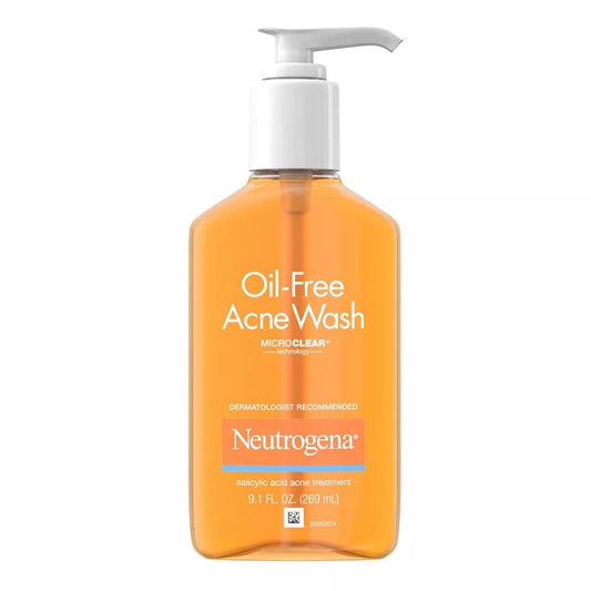 Neutrogena Oil-Free Facial Cleanser With Salicylic Acid For Acne-Prone Skin, 9.1 Fl. Oz