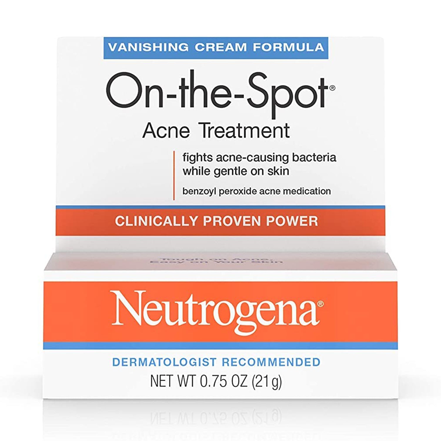 Neutrogena On-The-Spot Acne Treatment Vanishing Cream Formula 0.75 Oz
