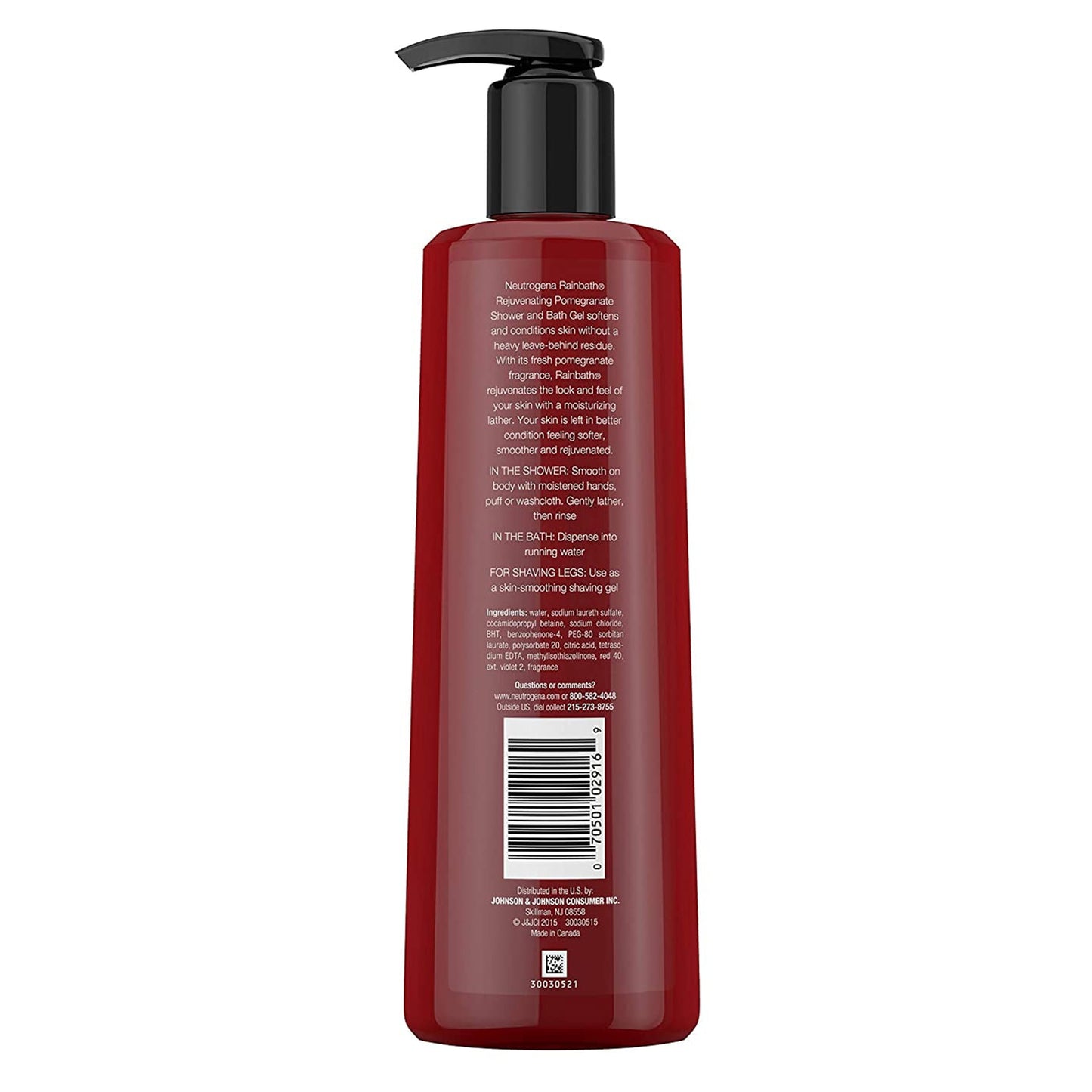 Neutrogena Rainbath Rejuvenating Shower And Bath Gel, Pomegranate 16 Oz