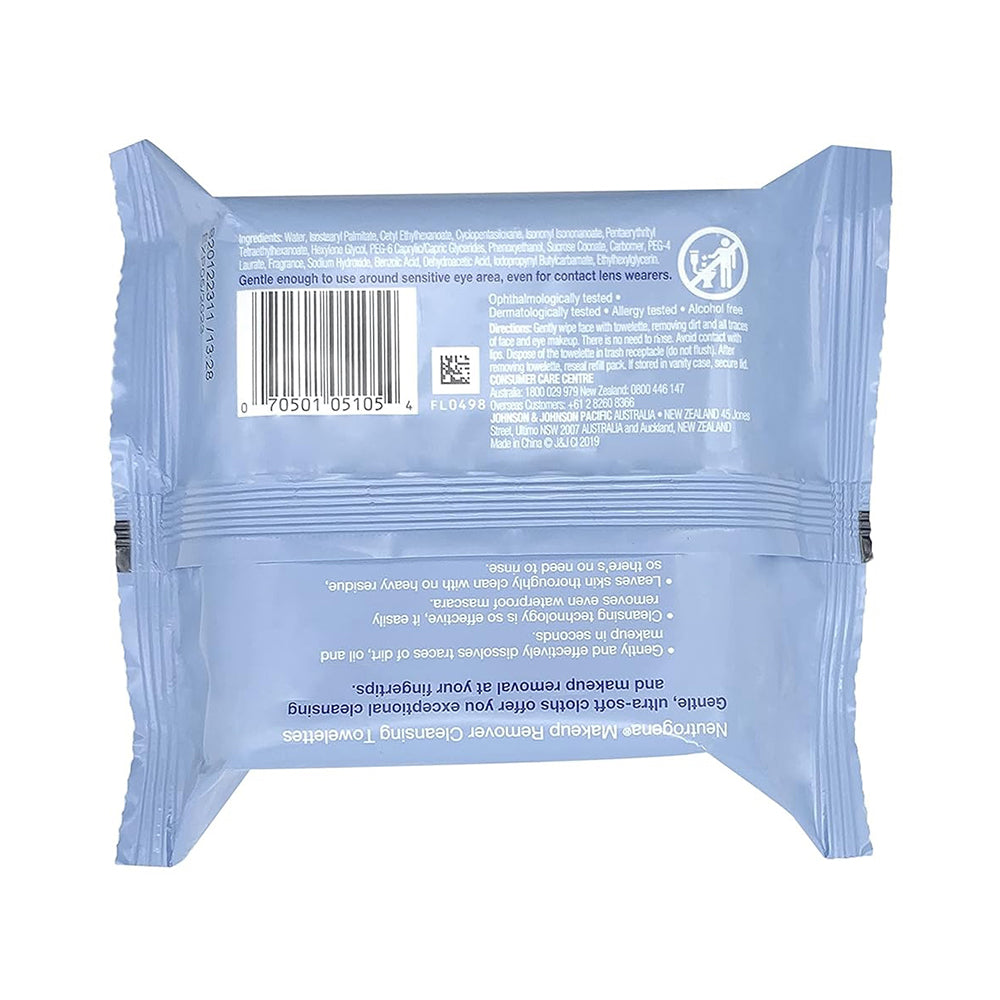 Neutrogena Makeup Remover Cleansing Towelettes Refill Pack - 25 Ea