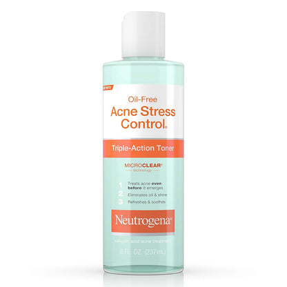 Neutrogena Oil-Free Acne Stress Control Triple Action Toner 8 Oz