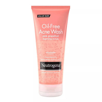 Neutrogena Oil Free Pink Grapefruit Acne Face Wash ,6.7 Fl Oz