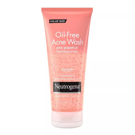 Neutrogena Oil Free Pink Grapefruit Acne Face Wash ,6.7 Fl Oz