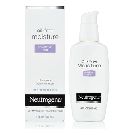 Neutrogena Oil-Free Moisture Facial Moisturizer, Sensitive Skin 4 Oz