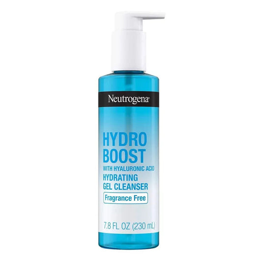 Neutrogena Hydro Boost Fragrance Free Hydrating Gel Facial Cleanser, 7.8 Fl Oz