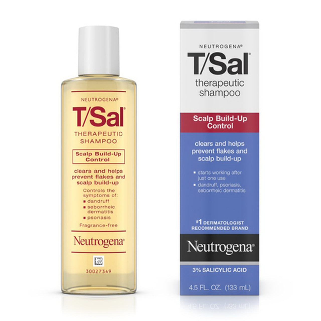 Neutrogena T/Sal Therapeutic Shampoo, Scalp Build-Up Control 4.5 Oz