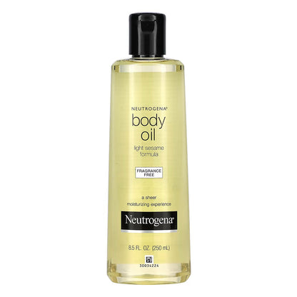 Neutrogena Body Oil Light Sesame Formula, Fragrance Free 8.5 Oz