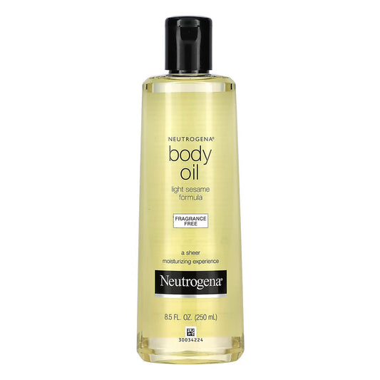 Neutrogena Body Oil Light Sesame Formula, Fragrance Free 8.5 Oz