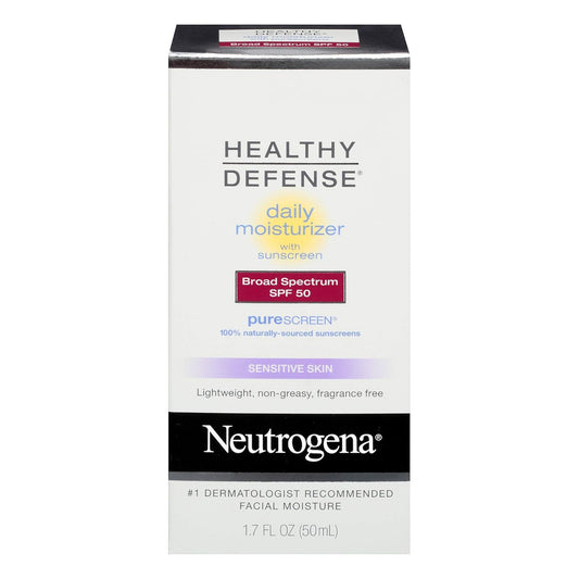 Neutrogena Healthy Defense Daily Moisturizer Sensitive Skin, Spf 50 Lotion 1.70 Oz